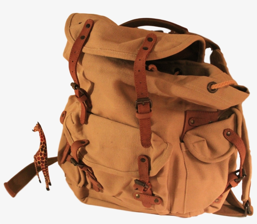 Rucksack Backpack Old School Worm Canvas Heavy Duty - Backpack, transparent png