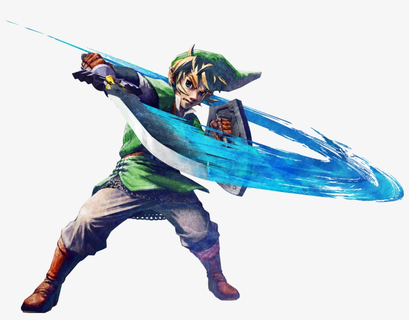 Though The Darkly Detailed Graphics Of Twilight Princess - Zelda Skyward Sword Link, transparent png