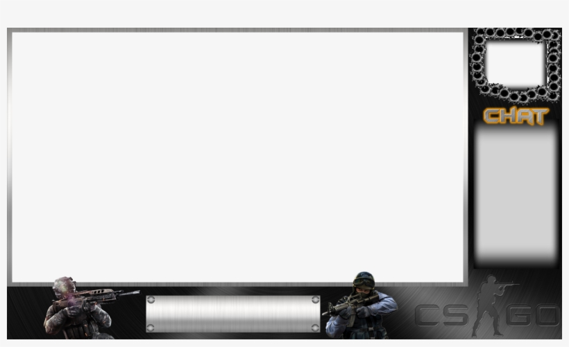 Csgo3 - Stream Overlay With Chat No Facecam, transparent png