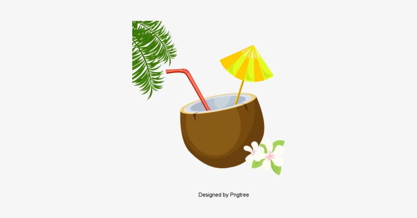 Delicious Coconut Creative Material Design, Coconut, - Illustration, transparent png