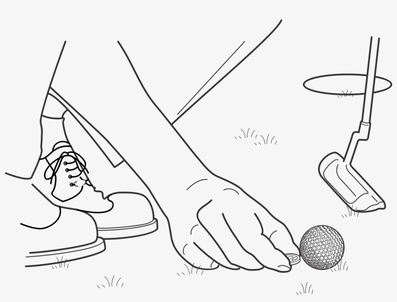 This Free Icons Png Design Of Golf Ball Location Marker, transparent png