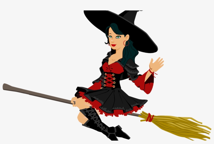 Medium Image - Witch Flying, transparent png