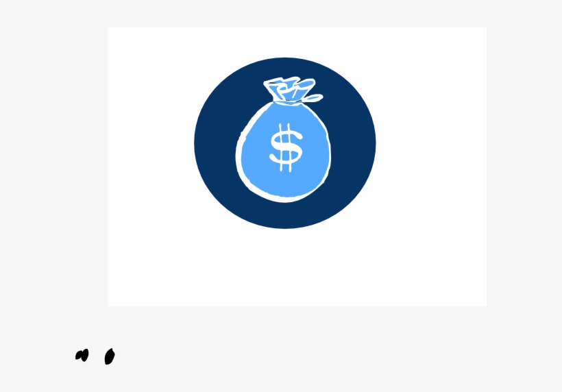 Blue Money Bag Svg Clip Arts 600 X 492 Px, transparent png