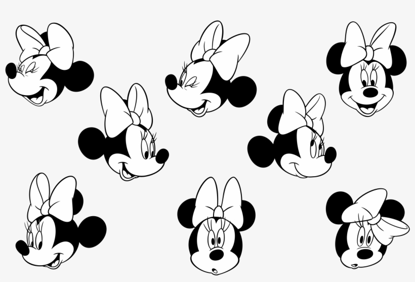 Minnie Mouse Logo Png Transparent - Minnie Mouse Faces, transparent png