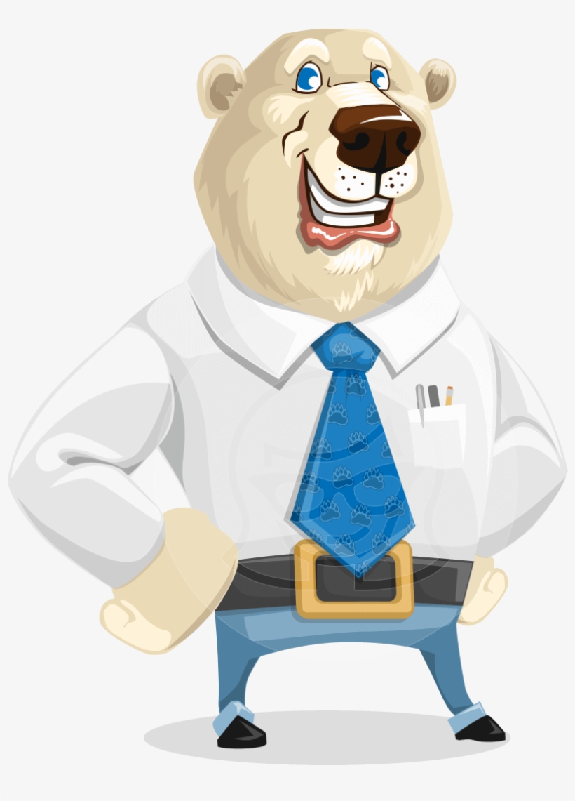 Robert Mcbear - Business Polar Bear, transparent png