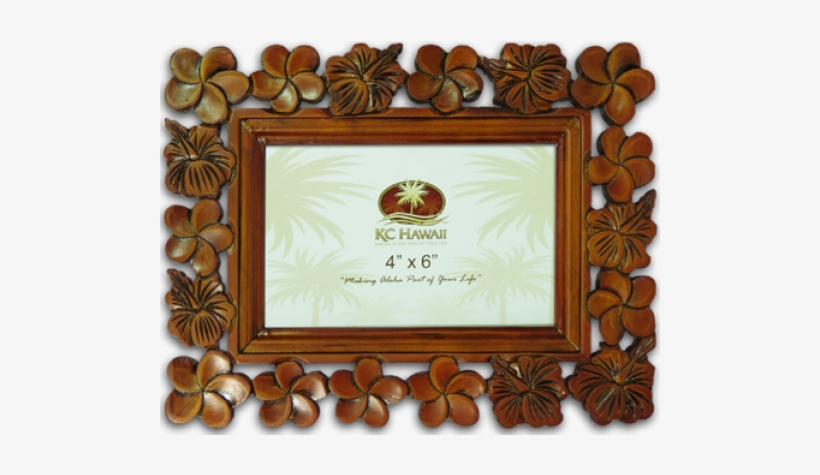 Plumeria Carved Wood Frame - Whales Wood Carved Picture Frame 4" X 6", transparent png