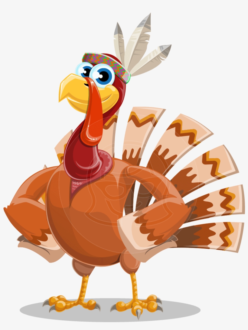 Snoody The Native Turkey - Cartoon, transparent png