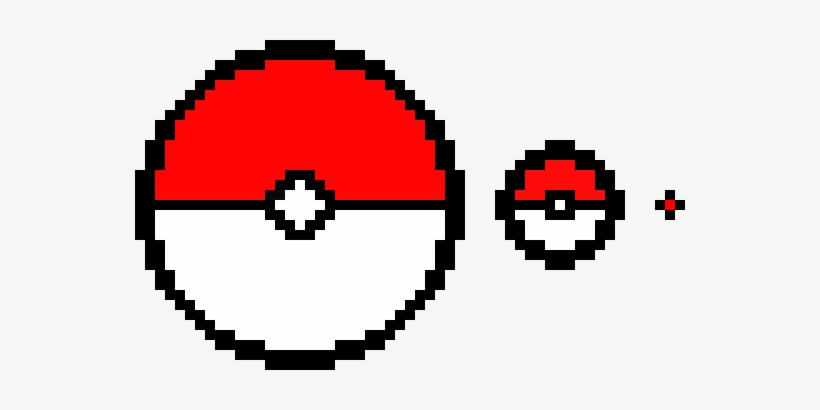 Pokeball - Pixel Art, transparent png