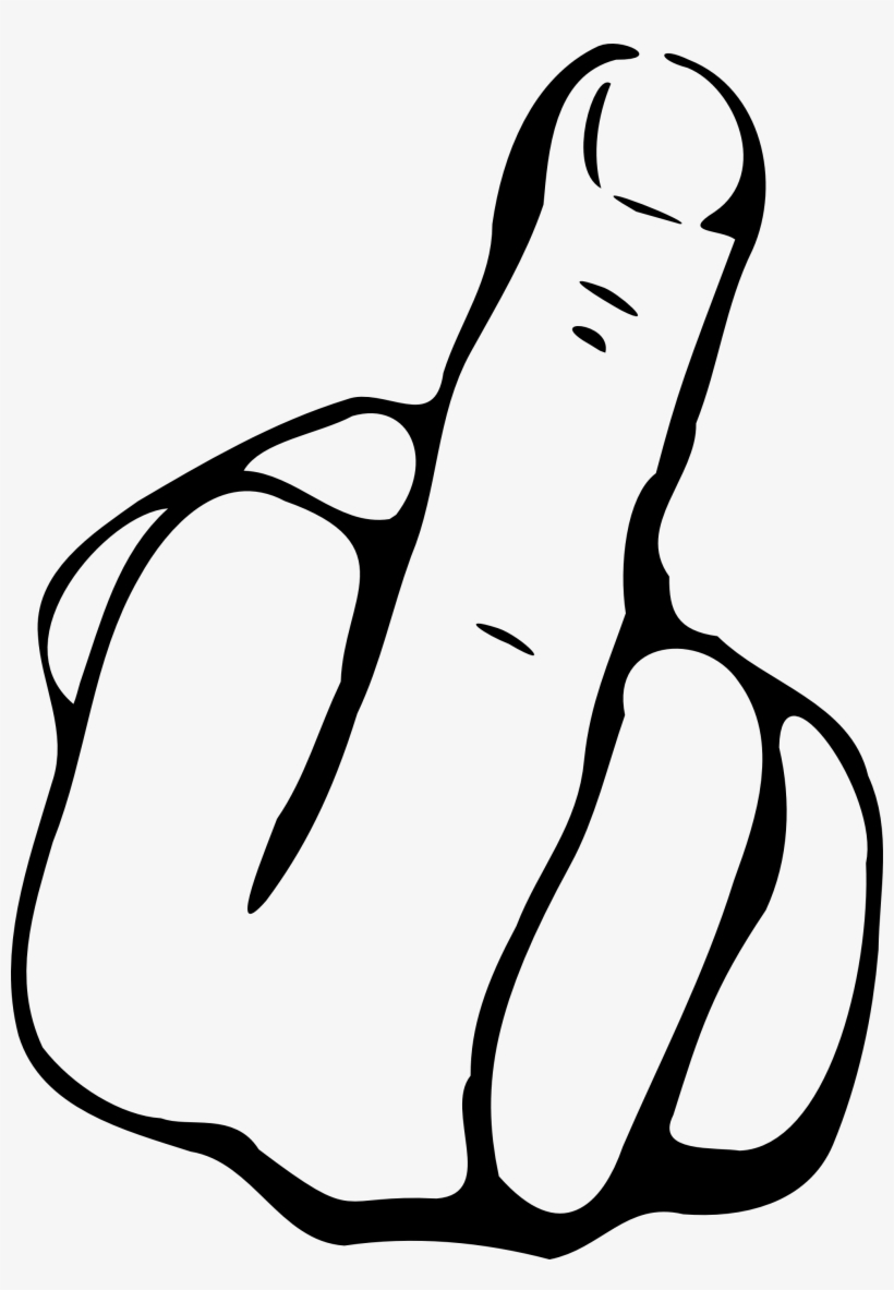 Png Clip Art Middle Finger - Middle Finger Png, transparent png