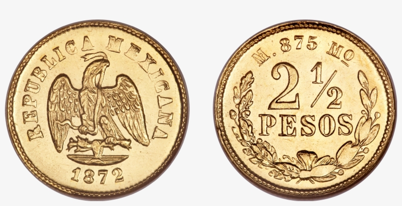 5 Pesos 1872 - Monedas De Peso Mexicano, transparent png