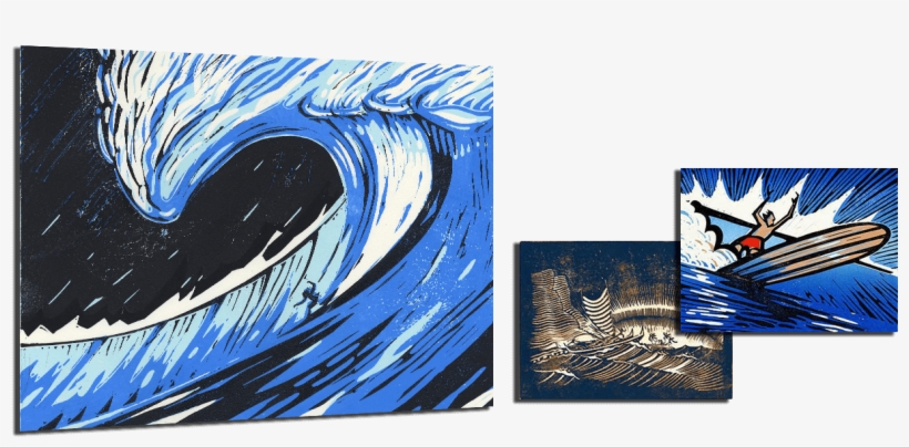 Image Black And White Download Art Artwork By John - Surf Art, transparent png