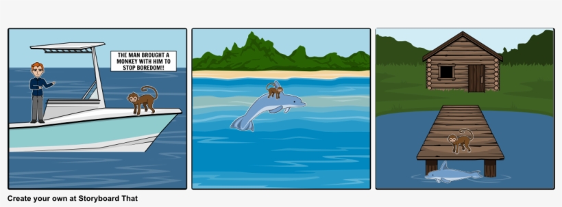 Monkey And Dolphin - Rain Shadow, transparent png