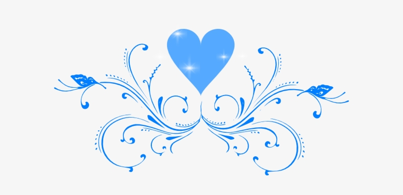 Blue Butterfly Scroll Svg Clip Arts 600 X 318 Px, transparent png