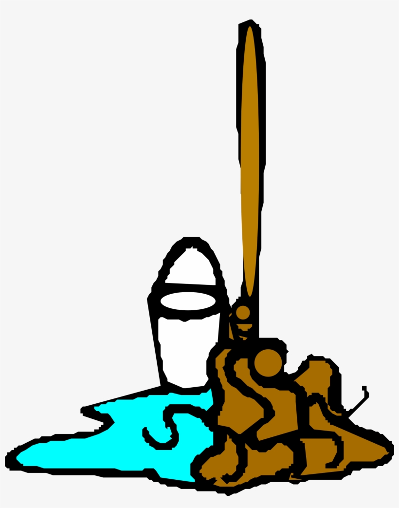 This Free Icons Png Design Of Mop And Bucket, transparent png