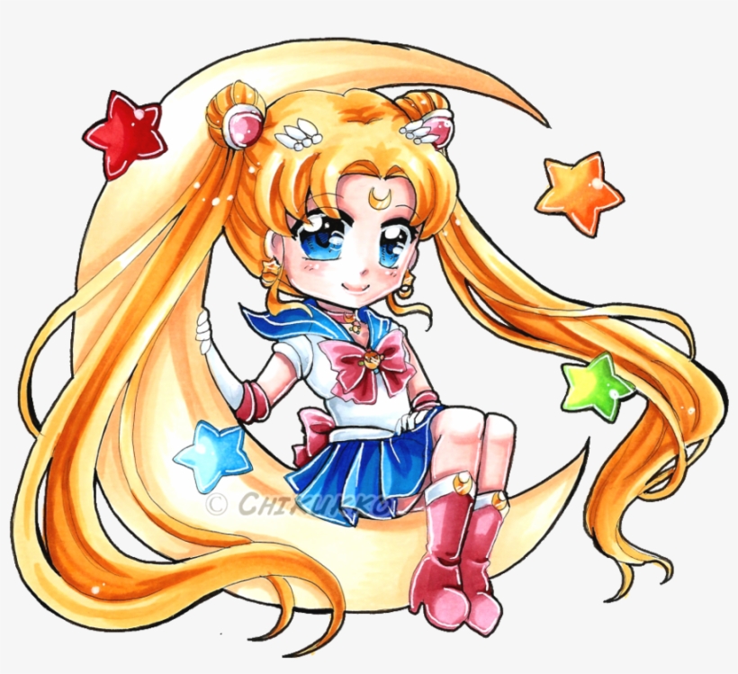 Jpg Black And White Library Drawing Crystal Copic - Chikukko Sailor Moon, transparent png