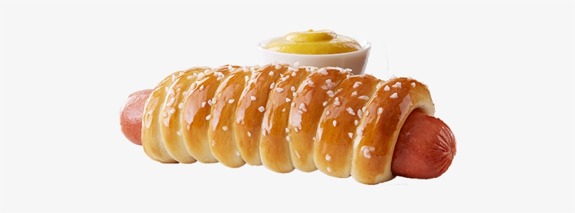 Our Signature Pretzel Dough Wrapped Around A Plump - Pretzel Dog, transparent png