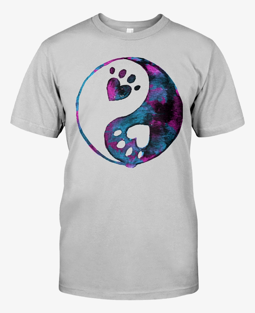 Blue Yin-yang Paw Watercolor - Good Enough Nathan Zed Shirt, transparent png