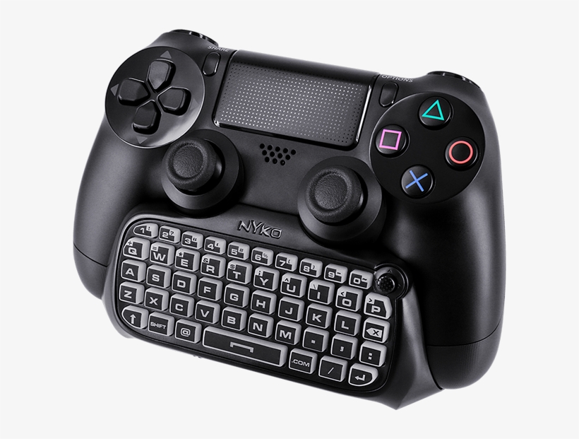 Type Pad For Ps4 - Nyko Ps4 Type Pad Bluetooth Gaming Keyboard - Black, transparent png