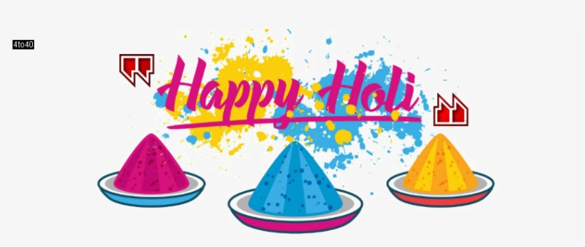 Holi Free Png Image - Happy Holi Png Text, transparent png