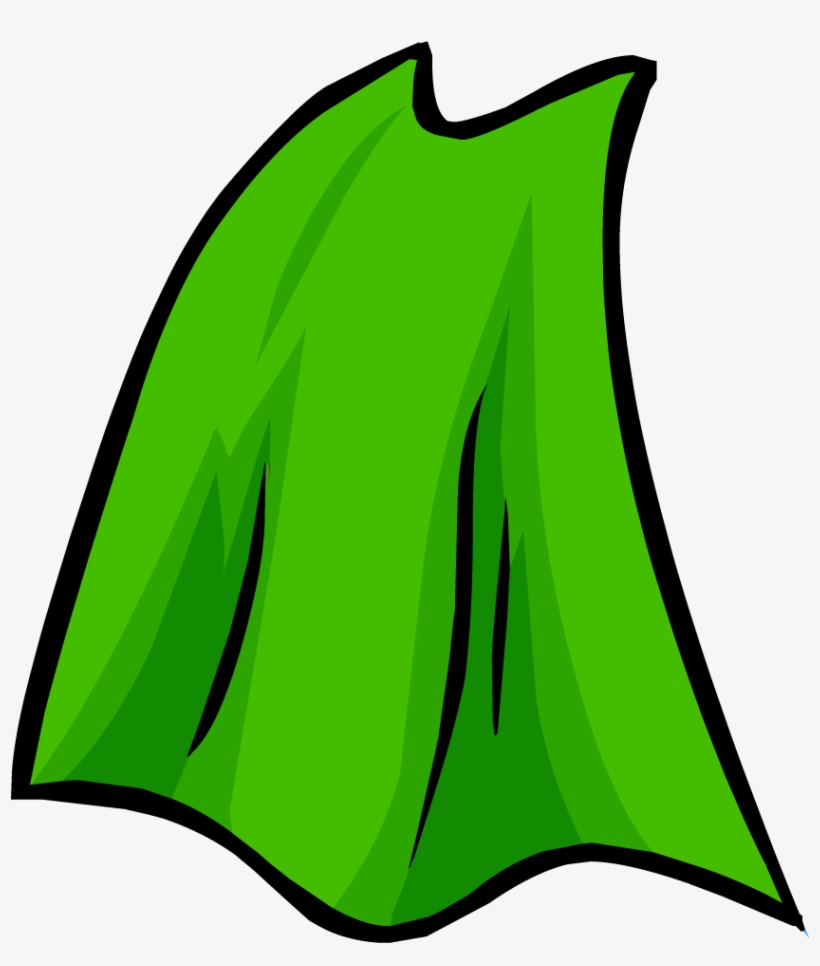 Lime Green Cape - Clip Art, transparent png