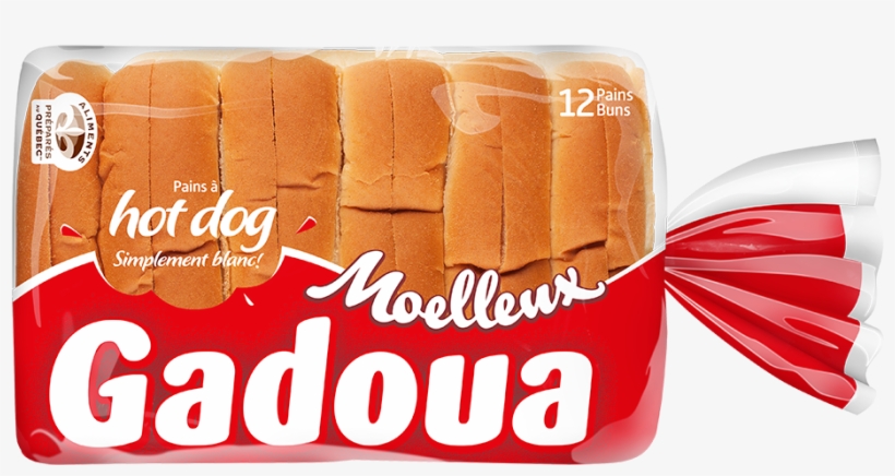 Hot Dog Buns - Gadoua Moelleux Thick Sliced White Bread, transparent png