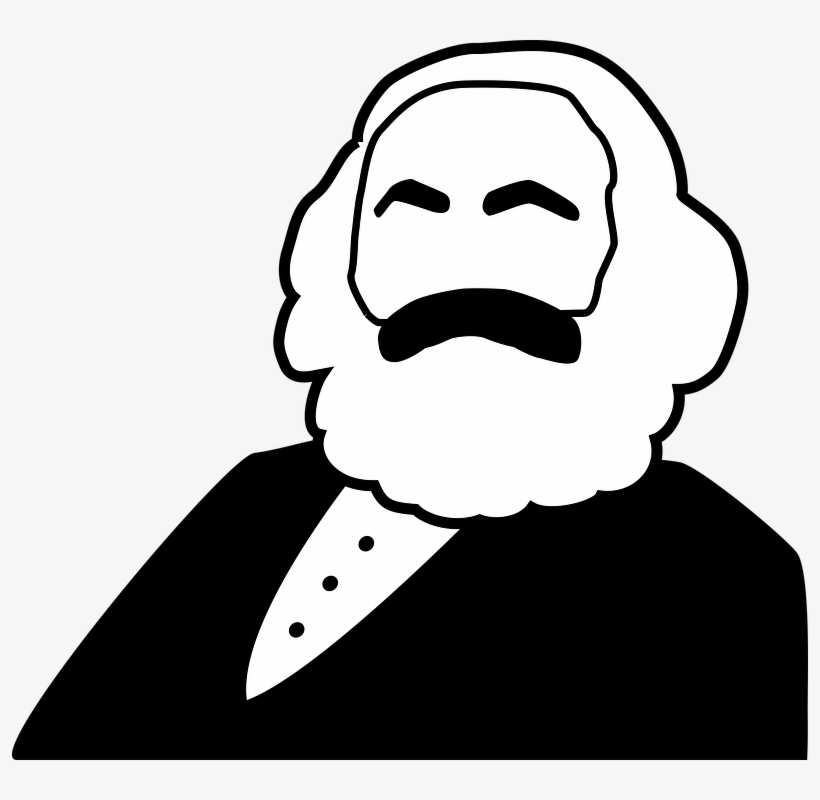 Moustache Clipart Tumblr Icon - Karl Marx Icon, transparent png