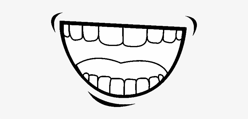 The Mouth Coloring Page - Sprechender Mund Comic, transparent png