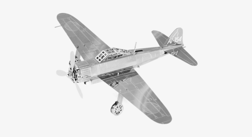 Metal Earth - Mitsubishi Zero - Metallic Nano Puzzle: Mitsubishi A6m Zero, transparent png