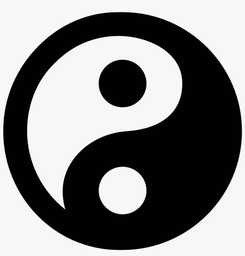 This Is A Picture For The Yin Yang Symbol - Yin Yang Icon Png, transparent png