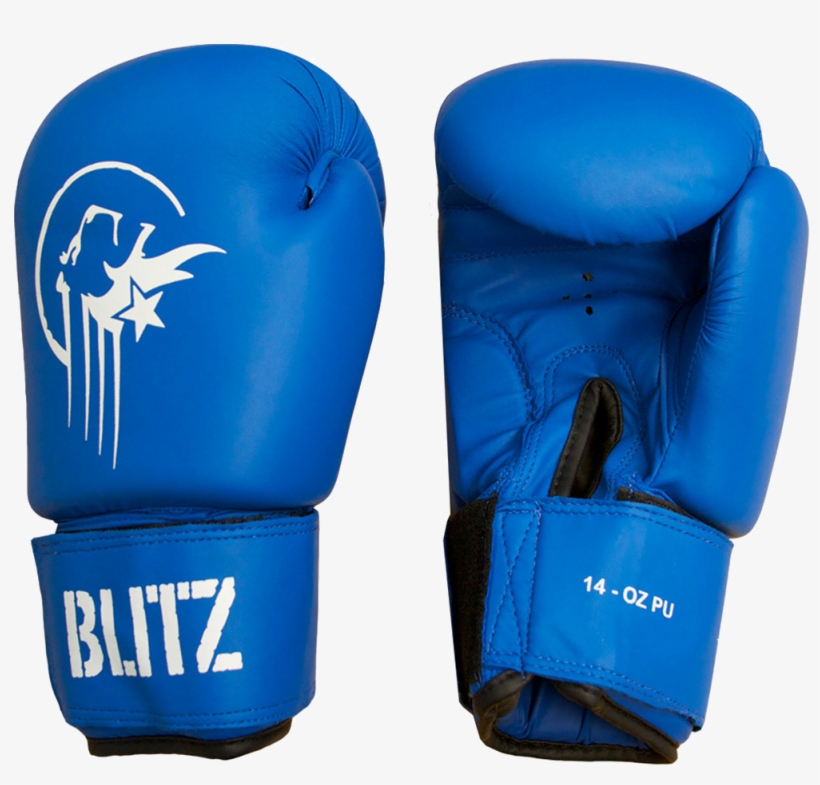 Pu Boxing Gloves Blue - Blitz Sport, transparent png