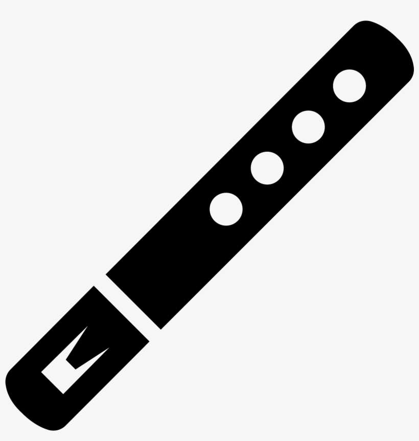 The Icon Is A Picture Of A Flute - Vector Graphics, transparent png