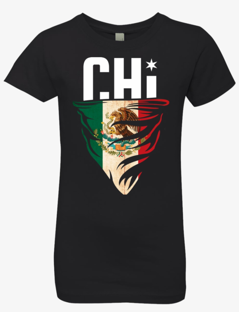 Girls' Chi Mexican Flag T-shirt - Shirt, transparent png
