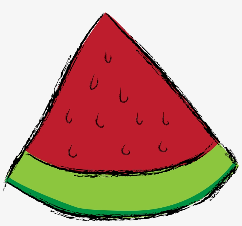 Watermelon Red Green - Brushes Fofos Melancia Com Fundo Transparente, transparent png