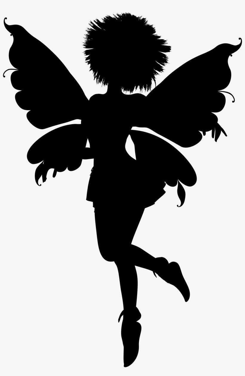 This Free Icons Png Design Of Spiky Haired Fairy Silhouette, transparent png