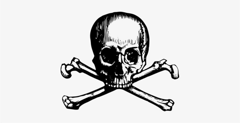 Skull And Crossbones Human Skull Symbolism Jolly Roger - Modern Skull And Crossbones, transparent png