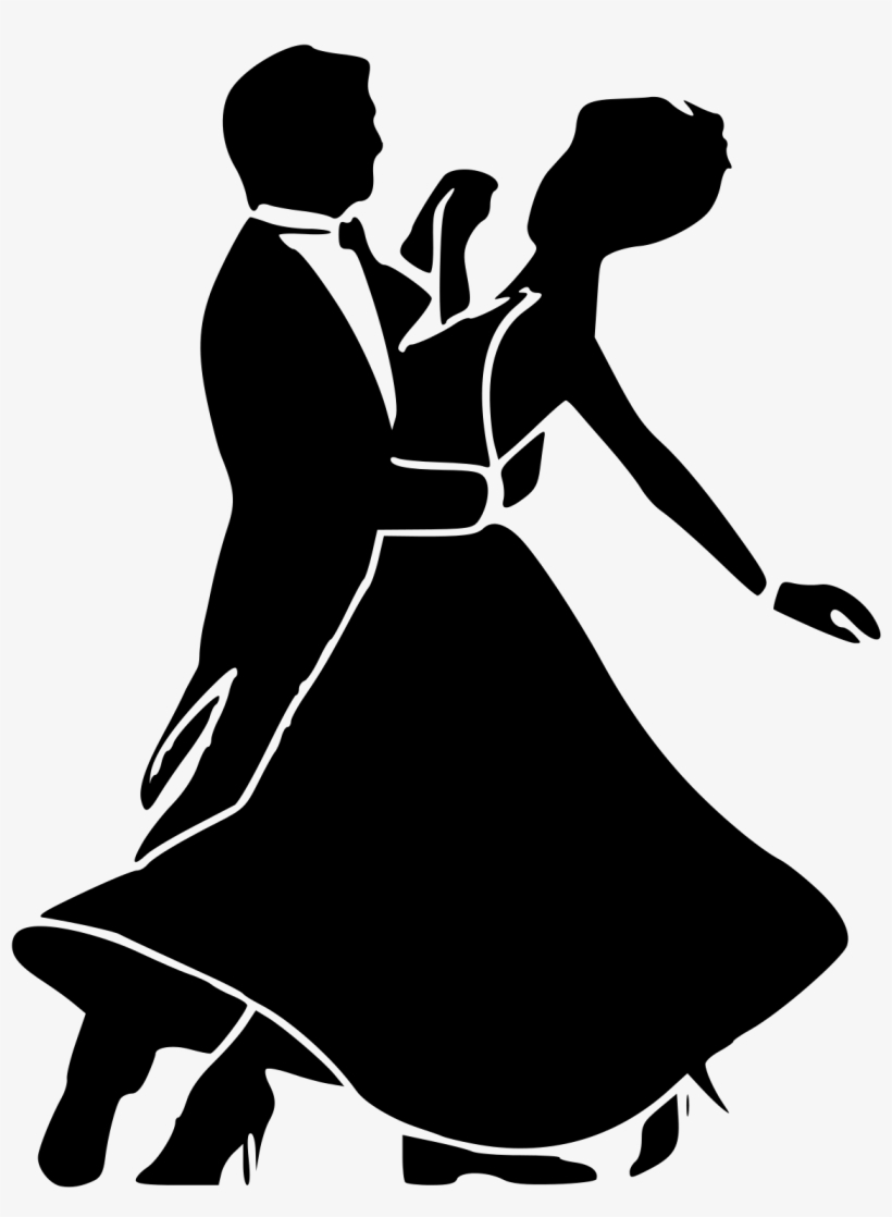 File - Ballroom - Svg - Black And White Ballroom Dance, transparent png
