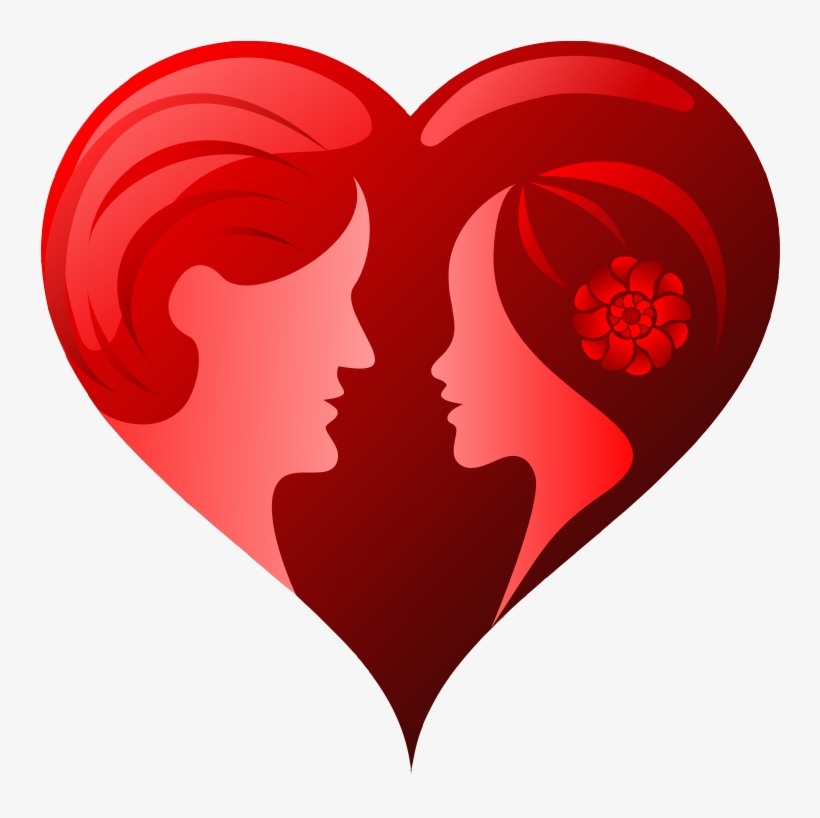 Valentines Day Couple Png Download Image - Couple Heart Png, transparent png