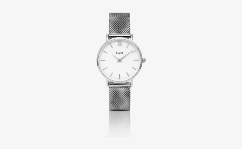 Cluse Minuit Silver Mesh 33mm - Cluse Minuit Rose Gold Watch, transparent png
