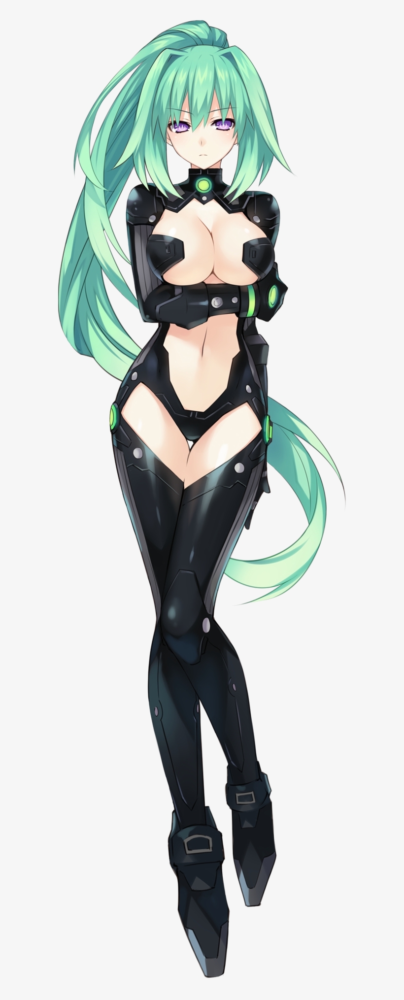 Gh - Hyperdimension Neptunia Green Heart, transparent png