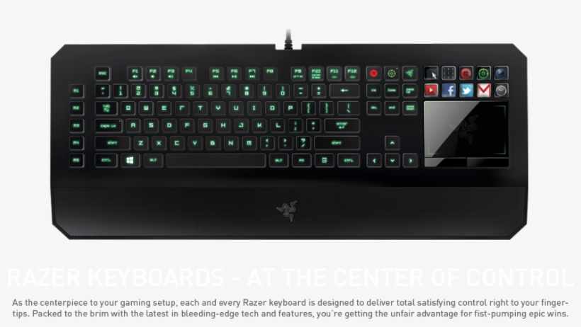 Gaming Keyboards & Keypads - Razer Deathstalker - Ultimate Gaming Keyboard (pc), transparent png