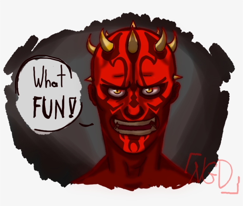 Darth Maul By Nobodygoddammit On Deviantart - Illustration, transparent png