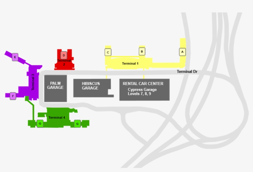 Airline Ticket Counter Locations And Departure Concourses - Copa Fort Lauderdale Terminal, transparent png