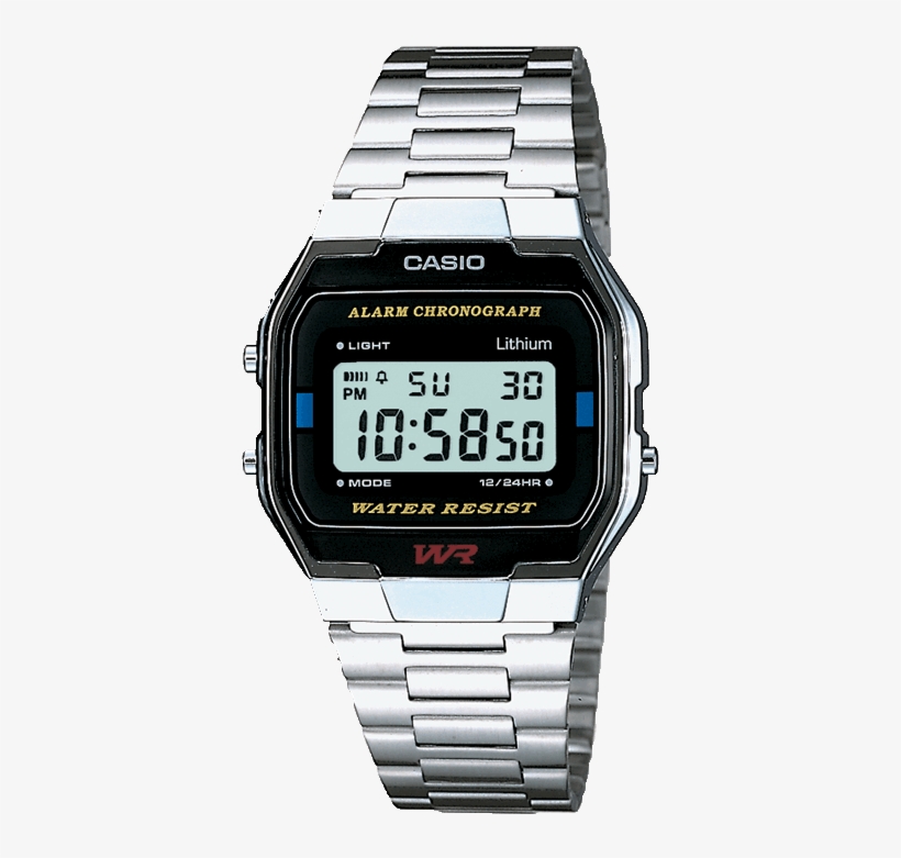 A163wa-1qes - Casio A163wa-1qes Watch, transparent png