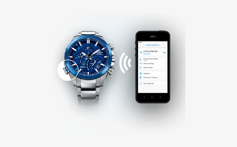 Connect To Your Bluetooth® Watch - Edifice Ecb-500d-1aer Men's Edifice Bluetooth, transparent png