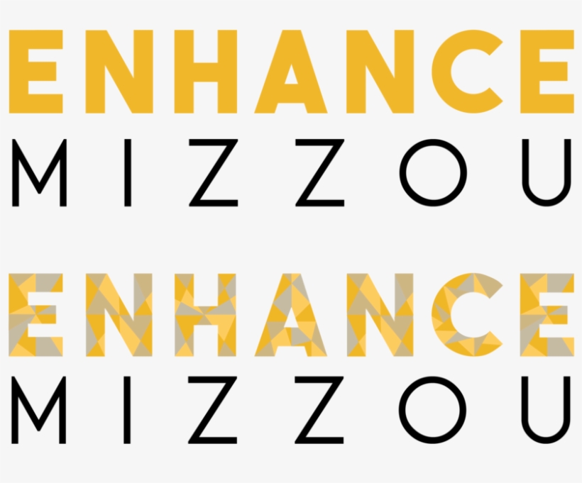 Enhance Mizzou Logo Black Letters-01 - Printing, transparent png