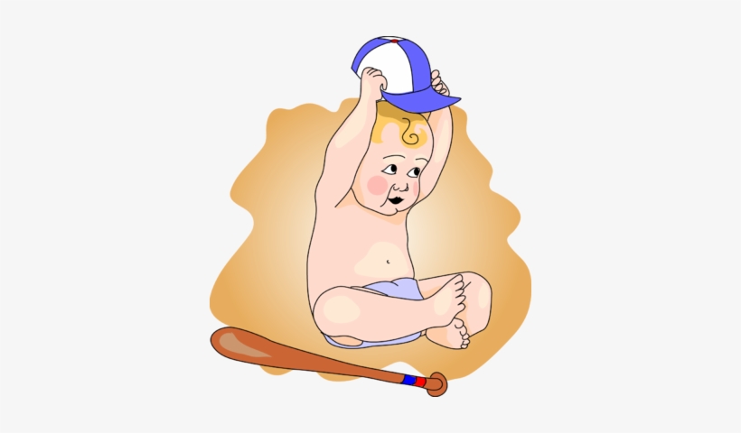 Image Baby Baseball Player Clip Art - Clip Art, transparent png