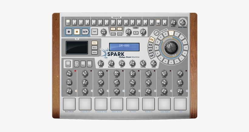 Legendary Drum Machines - Korg Mini Pops 7 Vst - 550x448 PNG Download ...