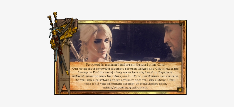 One Of My Most Favourite Moments Between Geralt And - Geralt Meet Ciri In Brokilon, transparent png
