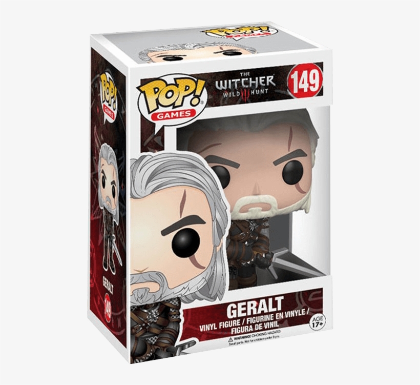 Geralt 12134 Accessory Toys & Games - Witcher Geralt Pop! Vinyl Figure, transparent png