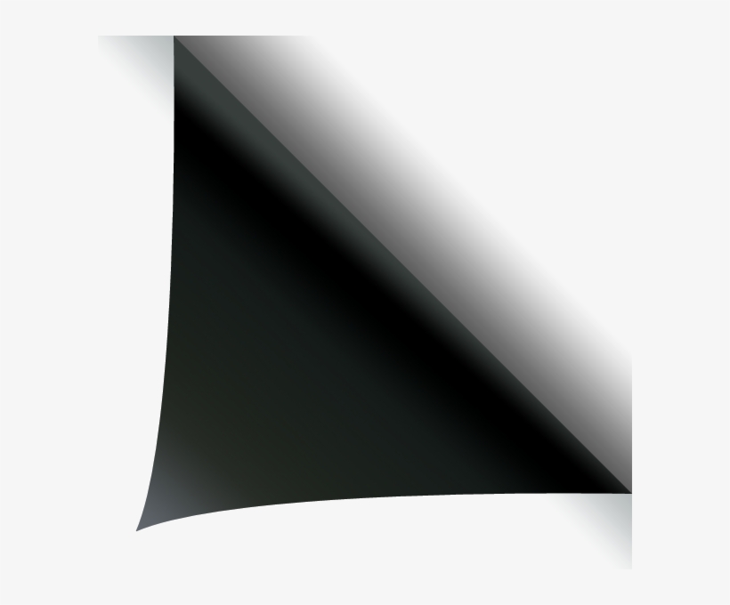 Pull Back The Page Corner To View - Monochrome, transparent png